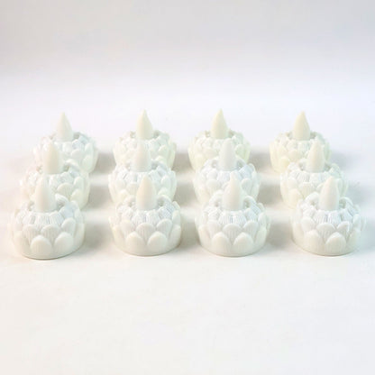 Led Floating Lotus Water Sensor Candles (12 Pc) Wukusy