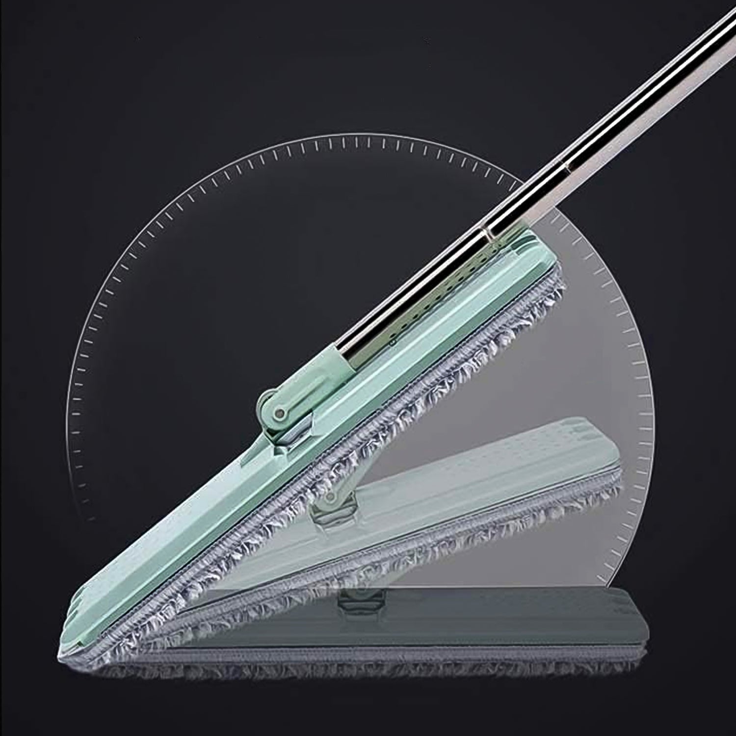 1142 Scratch Cleaning Mop With 2 In 1 Self Clean Wash Dry Hands Free Flat Mop Wukusy