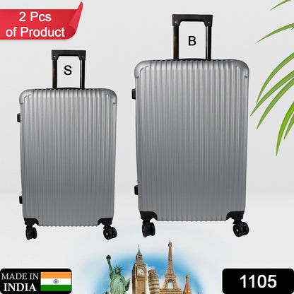 1105 Trolley Bag Big And Small Suitcase Bag For Men  Women Use Bag ( Set Of 2 ) Wukusy