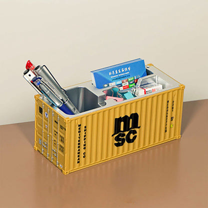 Shipping Container Pen Holder Shipping Container Model Pen Name Cardholder Simulated Container Model For Business Gift Wukusy